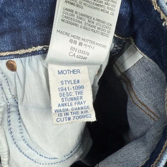Mother The Stunner Ankle Fray Size 27 - Picture 8 of 8